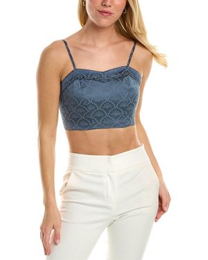 Black Iris The Betty Bralette Top - Blue
