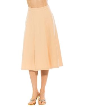 Alexia Admor Illia Midi Skirt - Natural