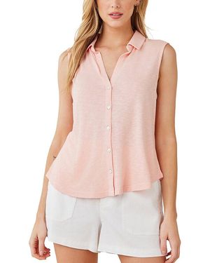 Bella Dahl Sleeveless Button Front Top - Multicolour