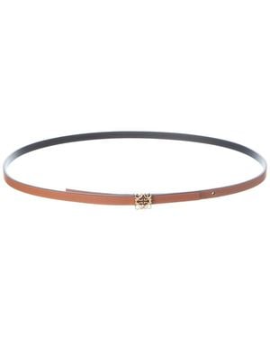 Loewe Anagram Cube Leather Belt - White
