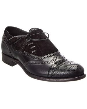 Dolce & Gabbana Leather & Suede Loafers - Black