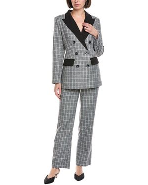 Pascale La Mode 2Pc Suit - Gray