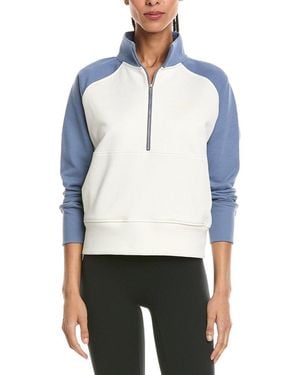 Sweaty Betty Revive 1/2-Zip Coloblock Pullover - White