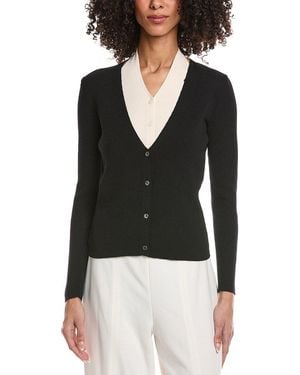 Kenneth Cole Ribbed Cardigan - Black