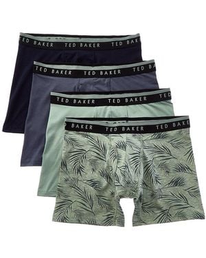 Ted Baker 4Pk Boxer Brief - Green