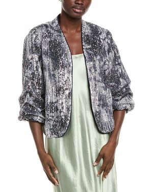 Diane von Furstenberg Laredo Sequin Jacket - Gray