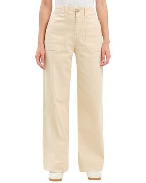 Daze Denim Trooper Wide Leg Jean - Natural