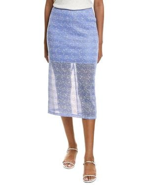 Ichi Ihpiloua Skirt - Blue