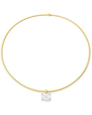 Prince Diamond & Jewelry 14K 2.60 Ct. Tw. Lab-Grown Diamond Pendant Collar - Natural