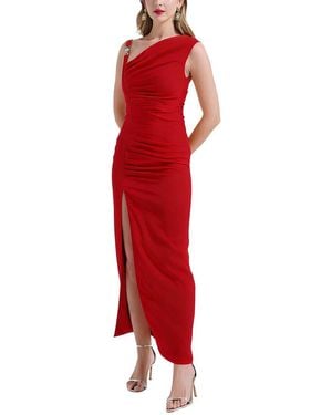 Kaimilan Solid Sleeveless Maxi Dress - Red