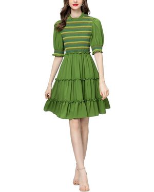 Adele Berto Mini Dress - Green