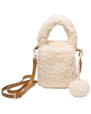 Eugenia Kim Tate Faux Shearling Crossbody - Natural