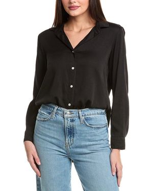 Bella Dahl Flowy Button Down - Black