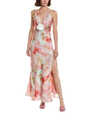 Bardot Aradia Printed Halter Neck Maxi Dress - Pink