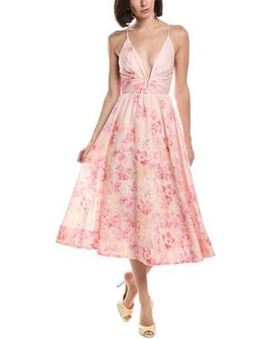 Astr Janna Midi Dress - Pink