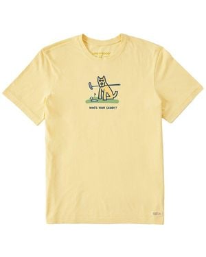Life Is Good. Crusher Lite T-Shirt - Yellow