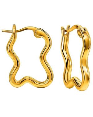 Donatello Gian Hoop Earrings - Metallic