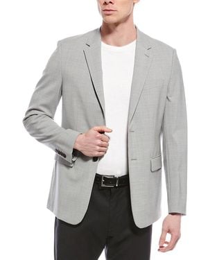 Theory Chambers Wool-Blend Blazer - Grey