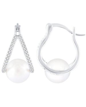 Splendid 8-8.5Mmmm Pearl Cz Earrings - White