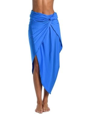 Sunshine 79 Sunshine Solids Midi Skirt - Blue