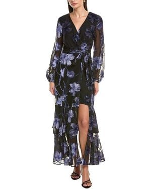 Hutch Genevieve Maxi Wrap Dress - Black