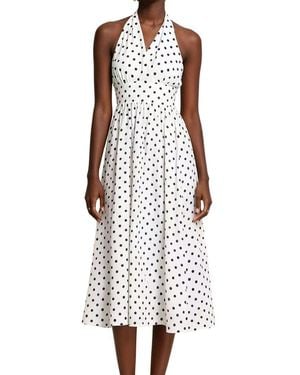 Linda Charm Midi Dress - White