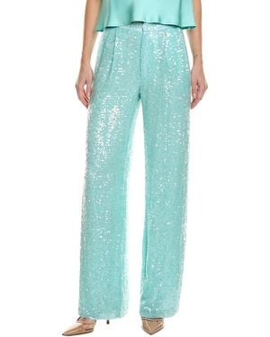 LAPOINTE Sequin High-Waist Trouser - Blue