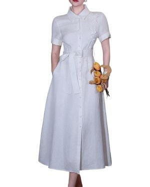 silk dress a line BABARONI A Line Cowl Neck Satin Dress With Slit Orchid Plus Size, Orchid / US18 main image 1
