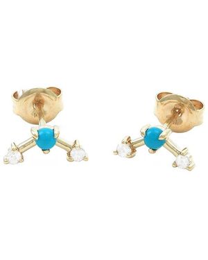 Gemstones 0.25 Ct. Tw. Diamond & 14K Earrings - White