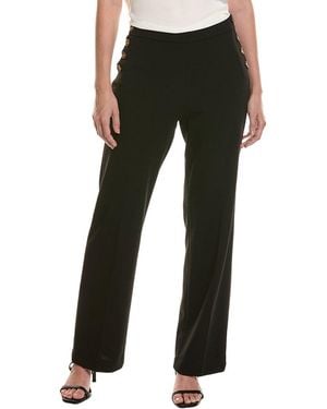Anne Klein Sailor Wide Leg Pant - Black