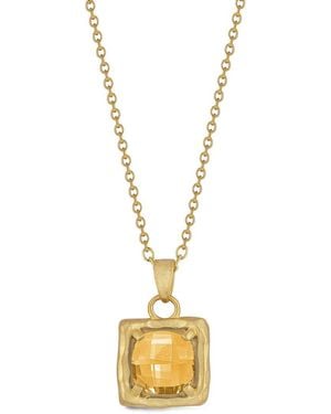Reiss 14K 2.00 Ct. Tw. Citrine Necklace - Metallic