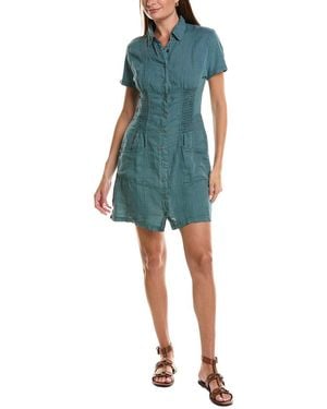 XCVI Mikel Linen Shirtdress - Blue