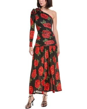 FARM Rio Midi Dress - Red