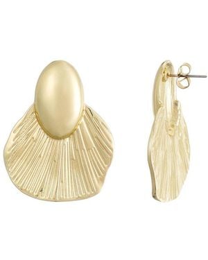 Adornia Plated Earrings - Metallic