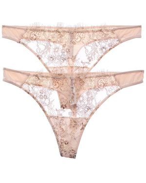 Skarlett Blue 2Pk Entice Thong - Natural