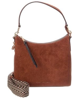 Marc Jacobs Drifter Large Suede Hobo - Brown