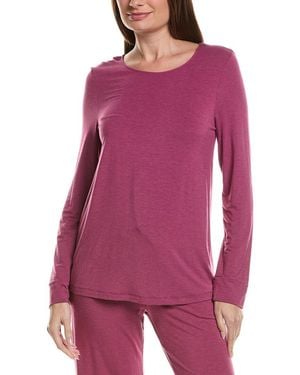 Hanro Natural Elegance Relaxed Round Neck Top - Purple