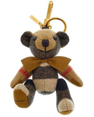 Burberry Thomas Bear Cashmere Charm - Metallic