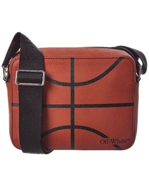 Off-White c/o Virgil Abloh Basketball Leather Crossbody - Red
