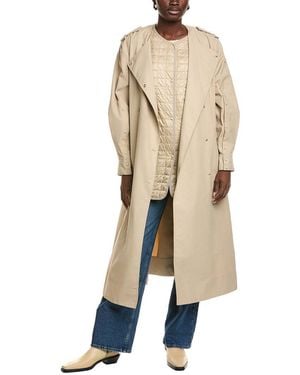 Moncler Trench Coat - Natural