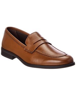 M by Bruno Magli Fabrizio Leather Penny Loafer - Brown