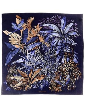 Ferragamo Silk Scarf - Blue