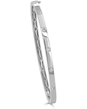 Sabrina Designs 14k 0.40 Ct. Tw. Diamond Bangle Bracelet - White
