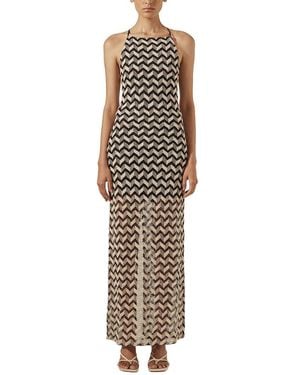 Shona Joy Noor High Neck Maxi Dress - Multicolour