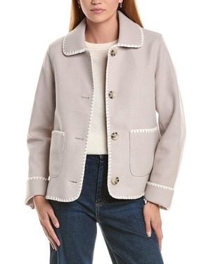 Ellen Tracy Doubleface Short Jacket - Natural