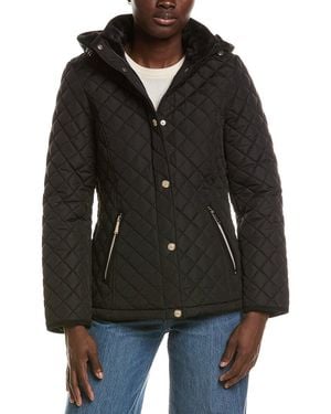 Laundry By Shelli Segal Snowchic Diamond Quilt Jacket - Black