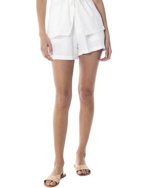 Young Fabulous & Broke Kalea Linen-Blend Short - White