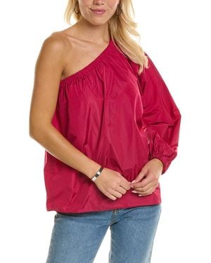Max Mara Studio Ovatta Silk-Blend Shirt - Red