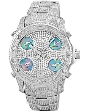 JBW Jet Setter Diamond & Crystal Watch - Gray