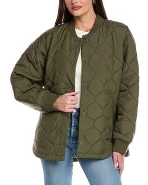 Velvet By Graham & Spencer Quilted Jacket - Green
